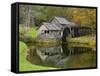 USA, Virginia, Mabry Mill. Composite of Mill and Pond-Don Paulson-Framed Stretched Canvas