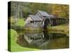 USA, Virginia, Mabry Mill. Composite of Mill and Pond-Don Paulson-Stretched Canvas