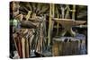 USA, Virginia, Mabry Mill. Tools in Blacksmith Shop-Don Paulson-Stretched Canvas