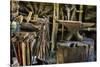 USA, Virginia, Mabry Mill. Tools in Blacksmith Shop-Don Paulson-Stretched Canvas