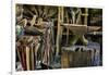 USA, Virginia, Mabry Mill. Tools in Blacksmith Shop-Don Paulson-Framed Photographic Print