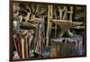 USA, Virginia, Mabry Mill. Tools in Blacksmith Shop-Don Paulson-Framed Photographic Print