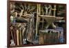 USA, Virginia, Mabry Mill. Tools in Blacksmith Shop-Don Paulson-Framed Photographic Print