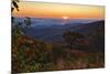 USA, Virginia, Shenandoah National Park, Sunrise along Skyline Drive in the Fall-Hollice Looney-Mounted Photographic Print