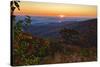 USA, Virginia, Shenandoah National Park, Sunrise along Skyline Drive in the Fall-Hollice Looney-Stretched Canvas