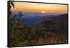 USA, Virginia, Shenandoah National Park, Sunrise along Skyline Drive in the Fall-Hollice Looney-Framed Stretched Canvas