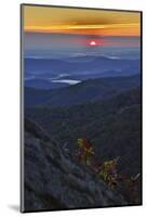 USA, Virginia, Shenandoah National Park, Sunrise along Skyline Drive in the Fall-Hollice Looney-Mounted Photographic Print