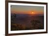 USA, Virginia, Shenandoah National Park, Sunrise along Skyline Drive in the Fall-Hollice Looney-Framed Photographic Print