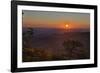 USA, Virginia, Shenandoah National Park, Sunrise along Skyline Drive in the Fall-Hollice Looney-Framed Photographic Print