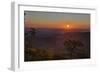 USA, Virginia, Shenandoah National Park, Sunrise along Skyline Drive in the Fall-Hollice Looney-Framed Photographic Print