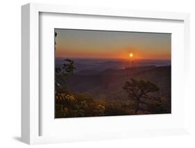 USA, Virginia, Shenandoah National Park, Sunrise along Skyline Drive in the Fall-Hollice Looney-Framed Photographic Print