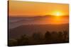 USA, Virginia. Shenandoah National Park, sunset from Naked Creek Overlook-Ann Collins-Stretched Canvas