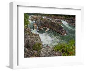 USA, Virginia, waterfall on Potomac River, Great Falls National Park-Howie Garber-Framed Photographic Print