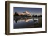 USA, WA. Tarn in Spray Park reflects Mt. Rainier at sunset in Mt. Rainier National Park.-Gary Luhm-Framed Photographic Print