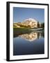 USA, WA. Tarn in Spray Park reflects Mt. Rainier in evening light at Mt. Rainier National Park.-Gary Luhm-Framed Photographic Print