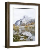 USA, Washington. Alpine Lakes Wilderness, Enchantment Lakes, Little Annapurna and Perfection Lake-Jamie & Judy Wild-Framed Photographic Print