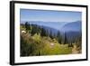 USA, Washington. Backpackers on Cowlitz Divide of Wonderland Trail-Gary Luhm-Framed Photographic Print