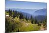 USA, Washington. Backpackers on Cowlitz Divide of Wonderland Trail-Gary Luhm-Mounted Photographic Print