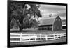 USA, Washington. Barn and Wooden Fence on Farm-Dennis Flaherty-Framed Photographic Print