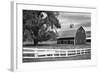 USA, Washington. Barn and Wooden Fence on Farm-Dennis Flaherty-Framed Photographic Print