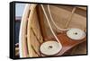 USA, Washington. Boat at the Bainbridge Island Wooden Boat Festival-Jaynes Gallery-Framed Stretched Canvas