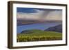 USA, Washington, Columbia Valley. Rain Falls on the Benches Vineyard-Janis Miglavs-Framed Photographic Print