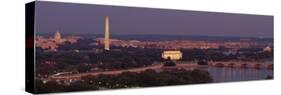 USA, Washington DC, Aerial, Night-null-Stretched Canvas
