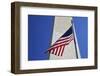 USA, Washington DC. American flag and the Washington Monument.-Jaynes Gallery-Framed Photographic Print