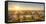 USA, Washington DC. Autumn sunset over the National Mall.-Christopher Reed-Framed Stretched Canvas