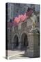 USA, Washington Dc. Ben Franklin Statue Fronts Old Post Office-Charles Crust-Stretched Canvas