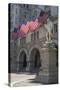 USA, Washington Dc. Ben Franklin Statue Fronts Old Post Office-Charles Crust-Stretched Canvas