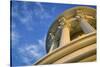 USA, Washington DC. Columns atop the dome of the U.S. Capitol.-Christopher Reed-Stretched Canvas
