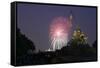 USA, Washington DC, DC, July 4 Fireworks Behind the Iwo Jima Memorial-Hollice Looney-Framed Stretched Canvas