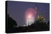 USA, Washington DC, DC, July 4 Fireworks Behind the Iwo Jima Memorial-Hollice Looney-Stretched Canvas