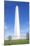 USA, Washington DC, Flags waving around the Washington Monument-Hollice Looney-Mounted Photographic Print