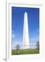 USA, Washington DC, Flags waving around the Washington Monument-Hollice Looney-Framed Premium Photographic Print