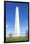 USA, Washington DC, Flags waving around the Washington Monument-Hollice Looney-Framed Photographic Print