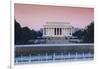 USA, Washington Dc, Lincoln Memorial, Dawn-Walter Bibikow-Framed Photographic Print