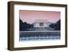USA, Washington Dc, Lincoln Memorial, Dawn-Walter Bibikow-Framed Photographic Print