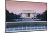 USA, Washington Dc, Lincoln Memorial, Dawn-Walter Bibikow-Mounted Photographic Print