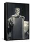 USA, Washington Dc, Lincoln Memorial, Statue of Abraham Lincoln-Walter Bibikow-Framed Stretched Canvas