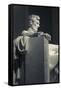 USA, Washington Dc, Lincoln Memorial, Statue of Abraham Lincoln-Walter Bibikow-Framed Stretched Canvas