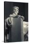 USA, Washington Dc, Lincoln Memorial, Statue of Abraham Lincoln-Walter Bibikow-Stretched Canvas