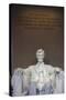 USA, Washington Dc, Lincoln Memorial, Statue of Abraham Lincoln-Walter Bibikow-Stretched Canvas