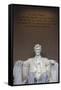 USA, Washington Dc, Lincoln Memorial, Statue of Abraham Lincoln-Walter Bibikow-Framed Stretched Canvas