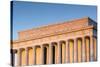 USA, Washington Dc, Lincoln Memorial, Sunrise-Walter Bibikow-Stretched Canvas