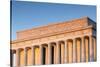 USA, Washington Dc, Lincoln Memorial, Sunrise-Walter Bibikow-Stretched Canvas