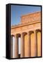 USA, Washington Dc, Lincoln Memorial, Sunrise-Walter Bibikow-Framed Stretched Canvas