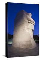 USA, Washington Dc, Martin Luther King Memorial, Dawn-Walter Bibikow-Stretched Canvas