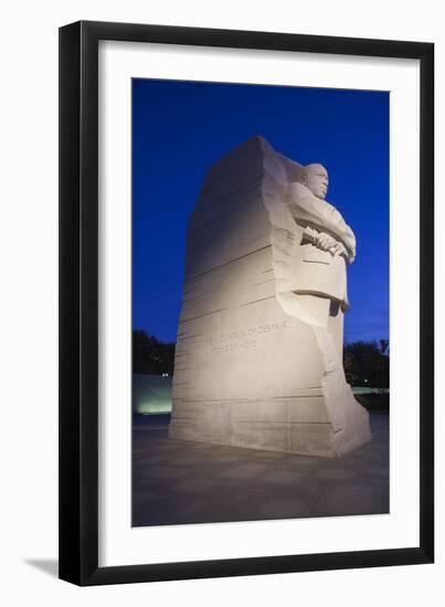 USA, Washington Dc, Martin Luther King Memorial, Dawn-Walter Bibikow-Framed Premium Photographic Print